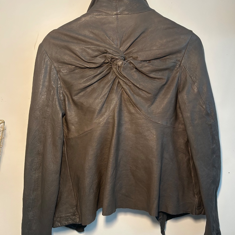 Allsaints, size 14, Brown Leather jacket, Hyde Jacket